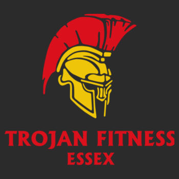 Trojan Fitness Men's T-shirt (with name on back) Design