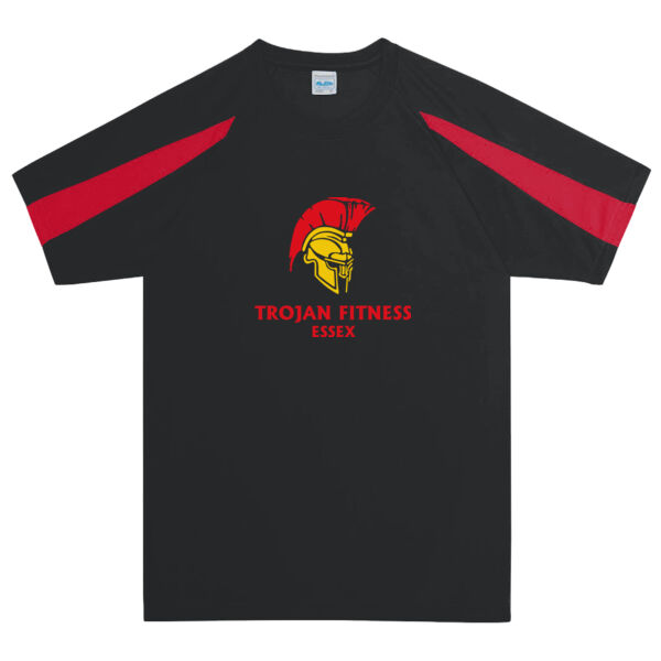 Trojan Fitness Contrast T-shirt - Unisex Thumbnail