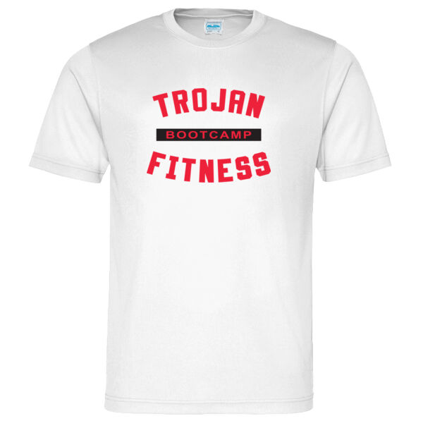 Trojan Fitness Men's Bootcamp T-shirt White Thumbnail