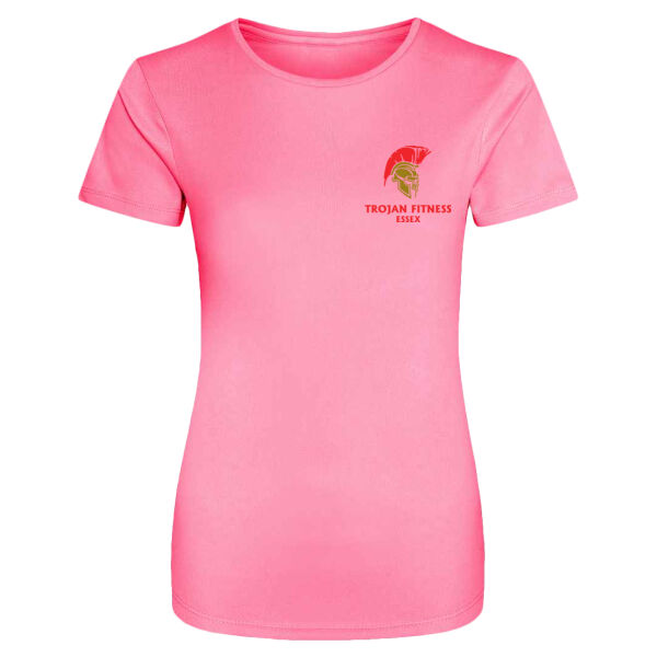 Trojan Fitness Ladies Bootcamp T-Shirt Florecent Thumbnail